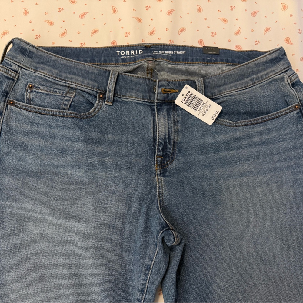 Torrid Women's Light Blue Straight Leg Jeans